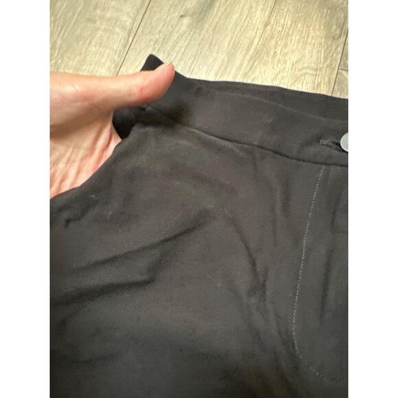 Eileen Fisher Womens Wide-Leg Black Pants Size 8 Viscose Blend Cropped - Picture 4 of 8